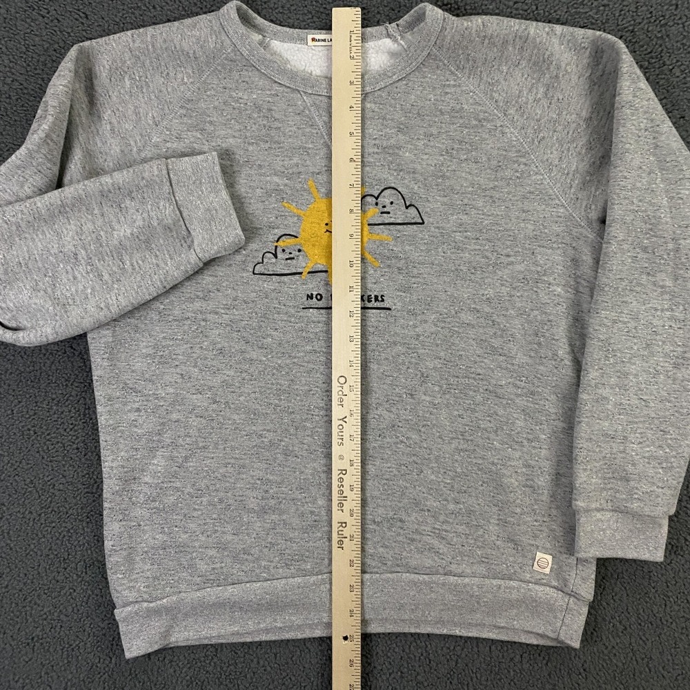 Marine Layer Sweatshirt Mens Medium Sunshine No Blockers Sun Graphic Fleece Soft - Picture 8 of 10